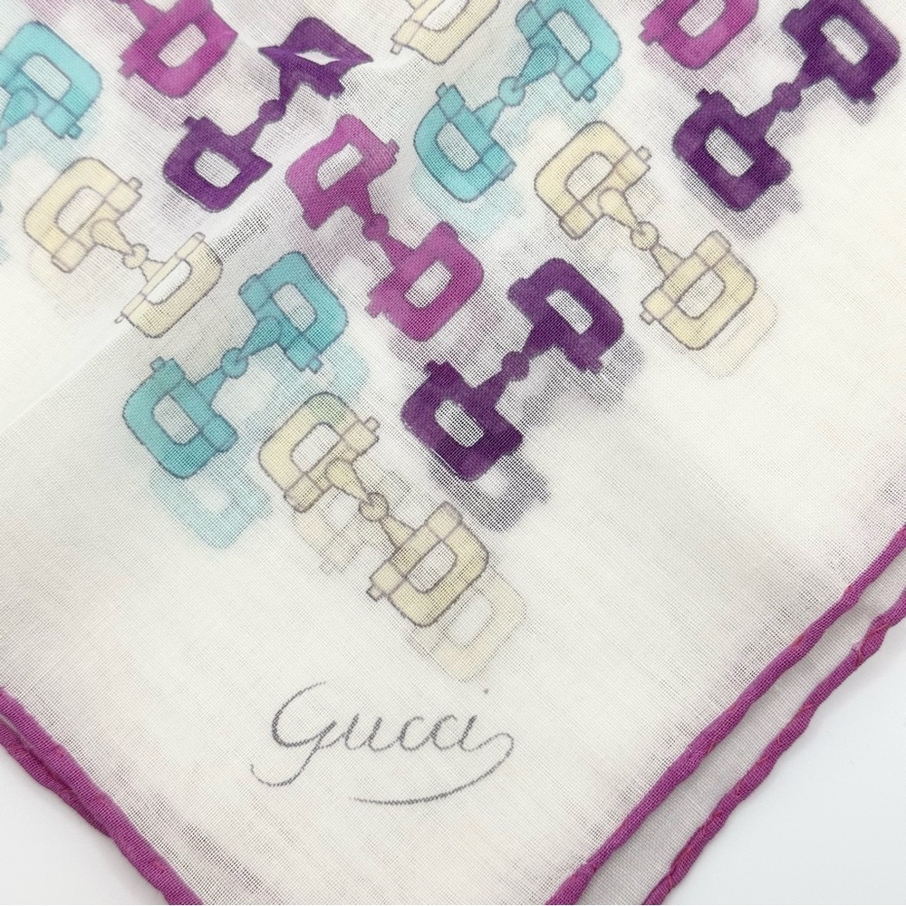 Vintage Gucci cotton scarf - handkerchief